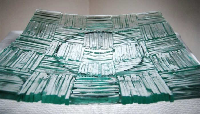 recycled glass dish